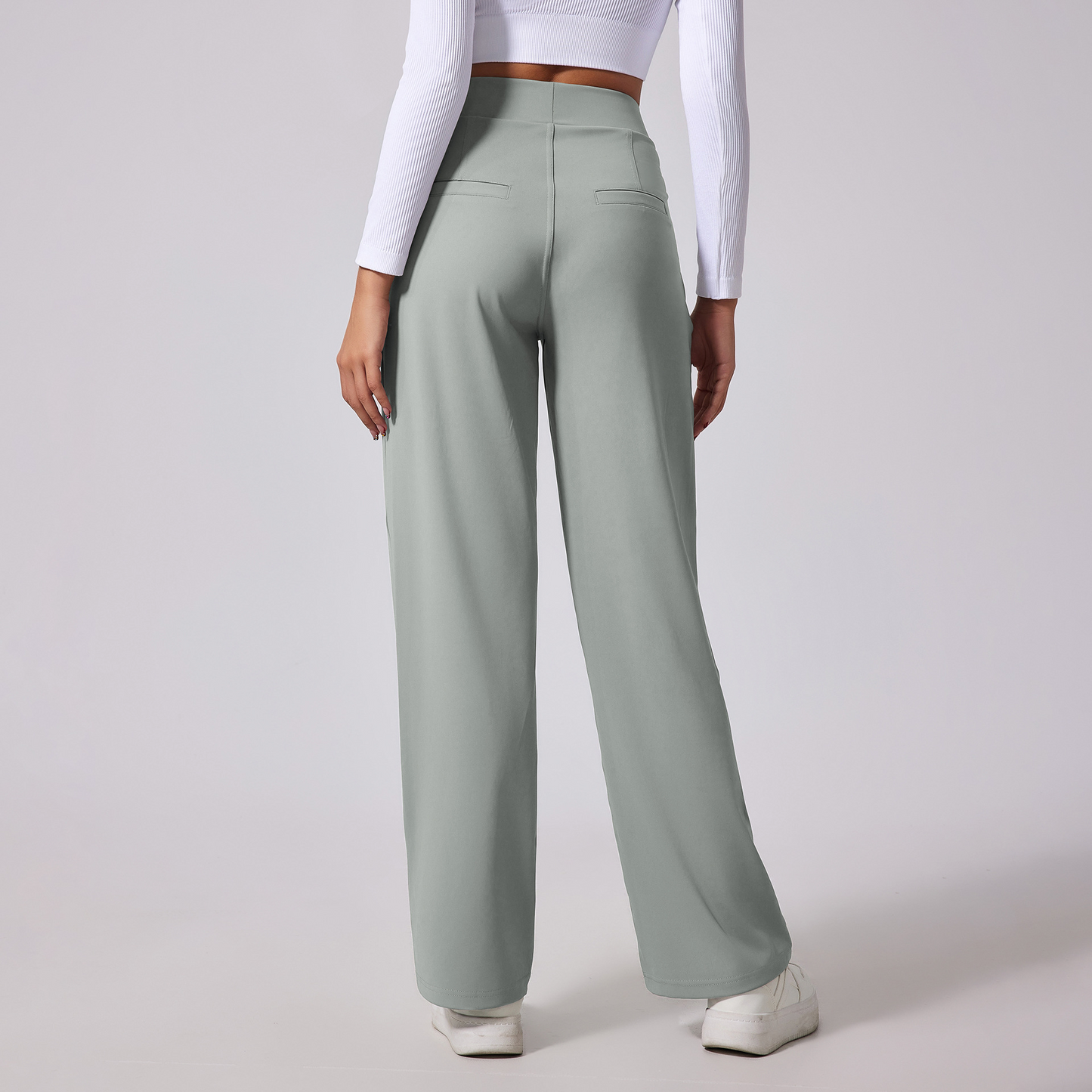Damen bequeme Hose mit weitem Bein