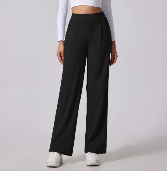 Damen bequeme Hose mit weitem Bein