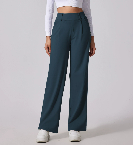 Damen bequeme Hose mit weitem Bein