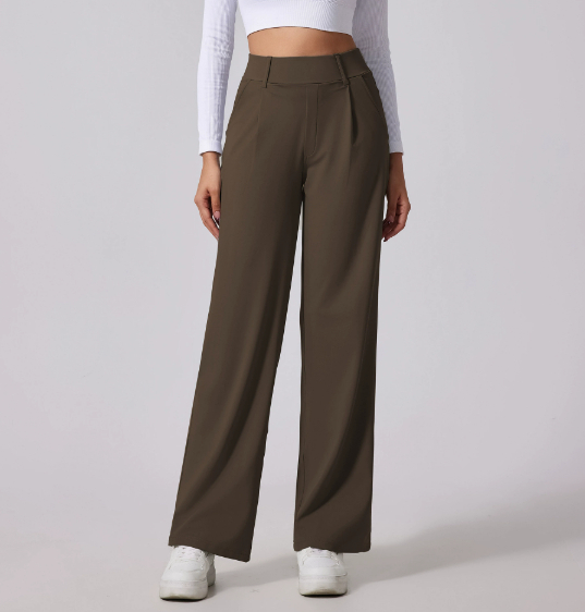 Damen bequeme Hose mit weitem Bein
