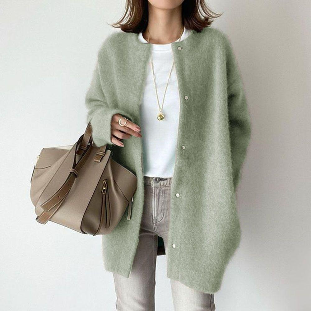 Damen weicher Cardigan aus Wollmischung