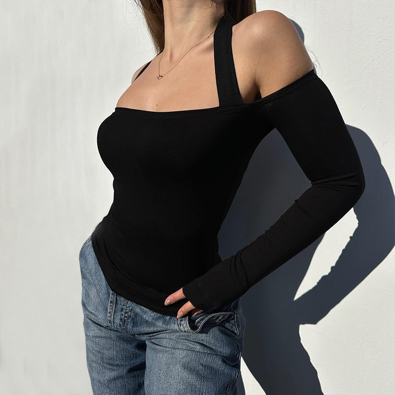 Damen Off-Shoulder Langarmtop mit innovativem Design WOLFF