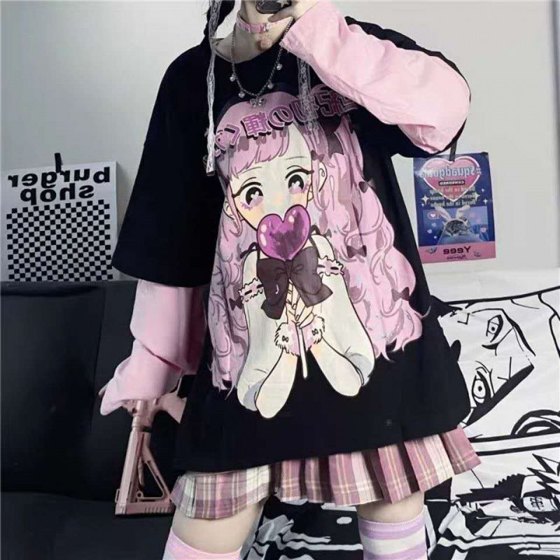 Damen Oversized T-Shirt mit kreativem Print und modernen Akzenten WOLFF
