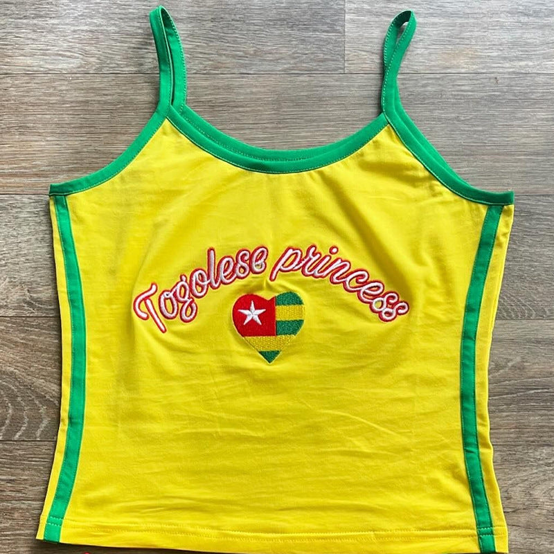 Damen Trägershirt mit kreativen Länderdesign WOLFF