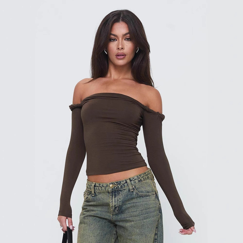 Damen Off-Shoulder Langarmtop WOLFF