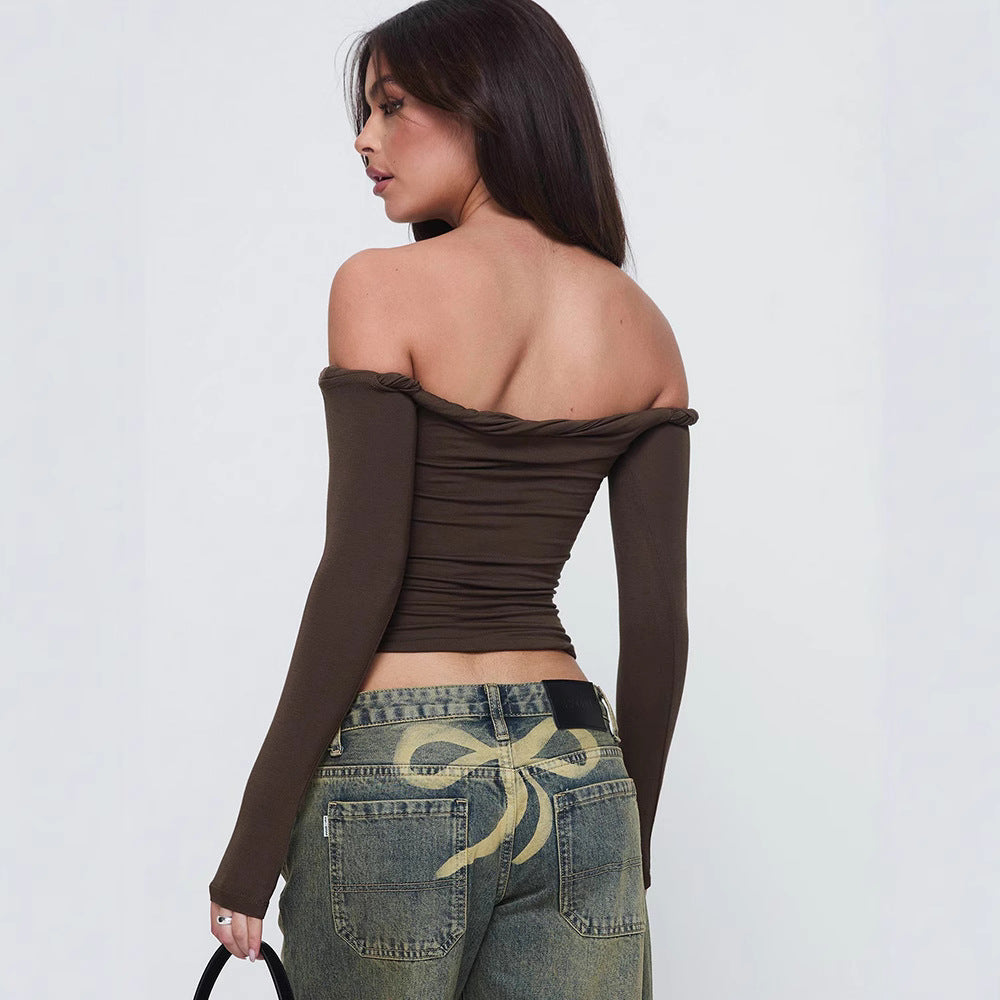 Damen Off-Shoulder Langarmtop WOLFF