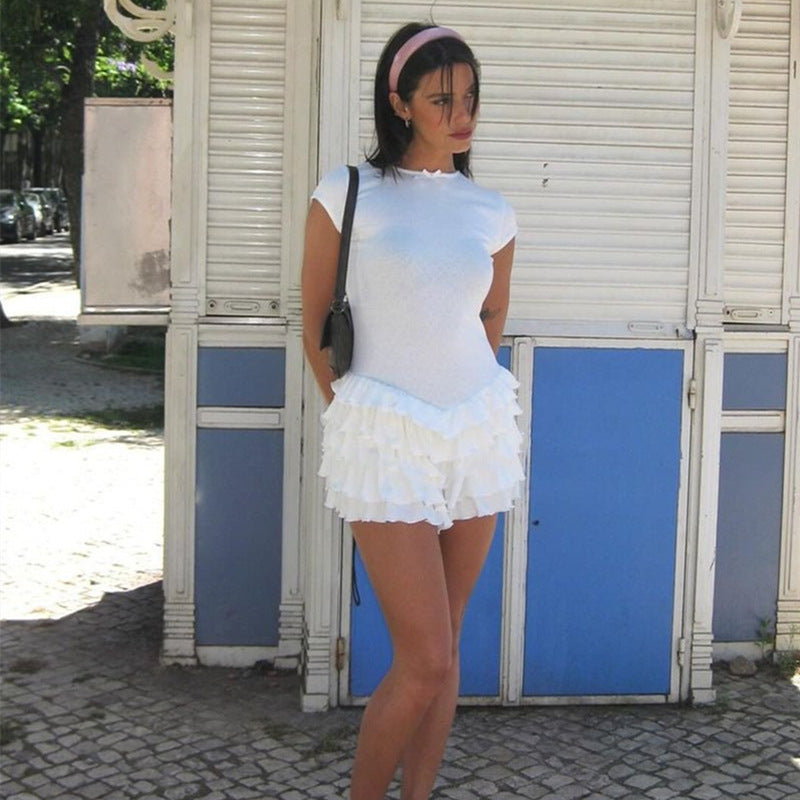 Damen Sommerkleid mit verspieltem Volantdesign