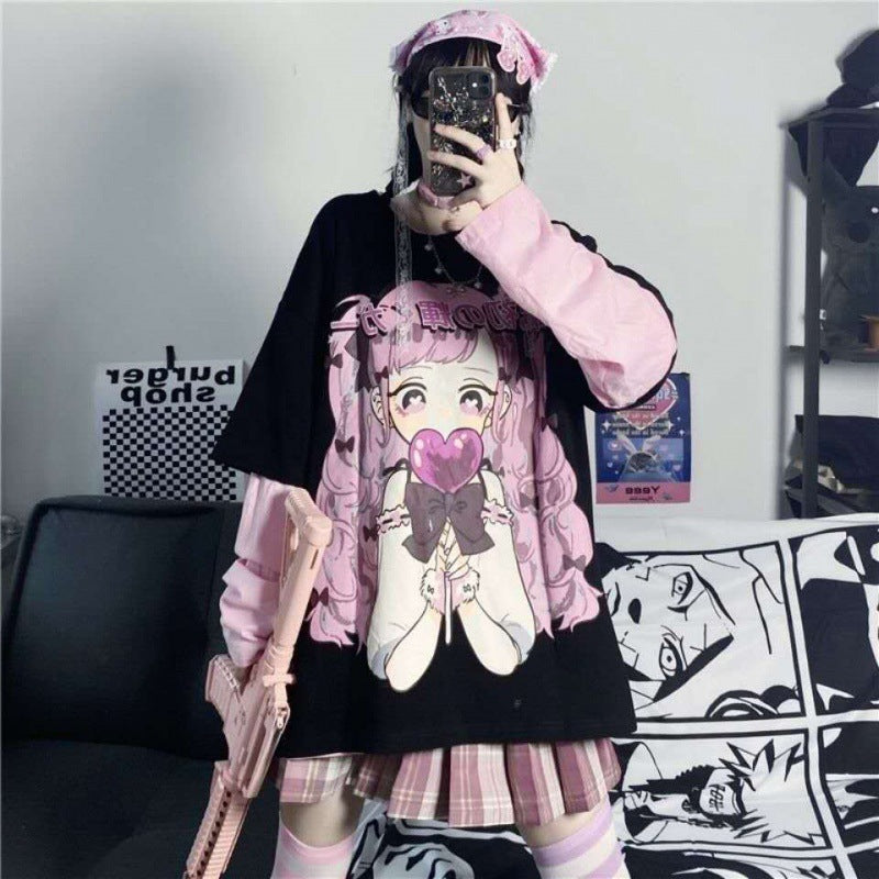 Damen Oversized T-Shirt mit kreativem Print und modernen Akzenten WOLFF