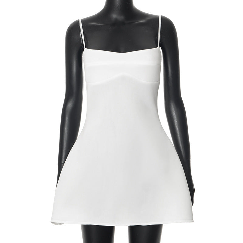 Damen Sommerliches Mini Kleid mit verstellbaren Spaghettiträgern und elegantem Schnitt WOLFF