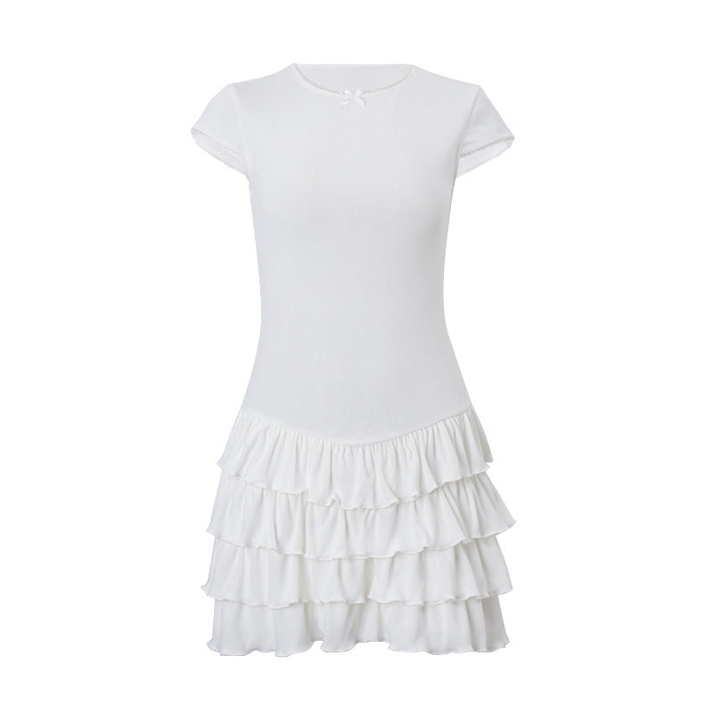 Damen Sommerkleid mit verspieltem Volantdesign