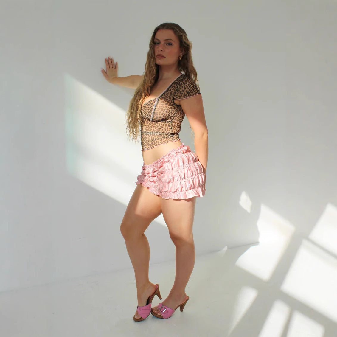 Damen Oberteil mit trendigem Animal-Print und verspieltem Schnitt WOLFF