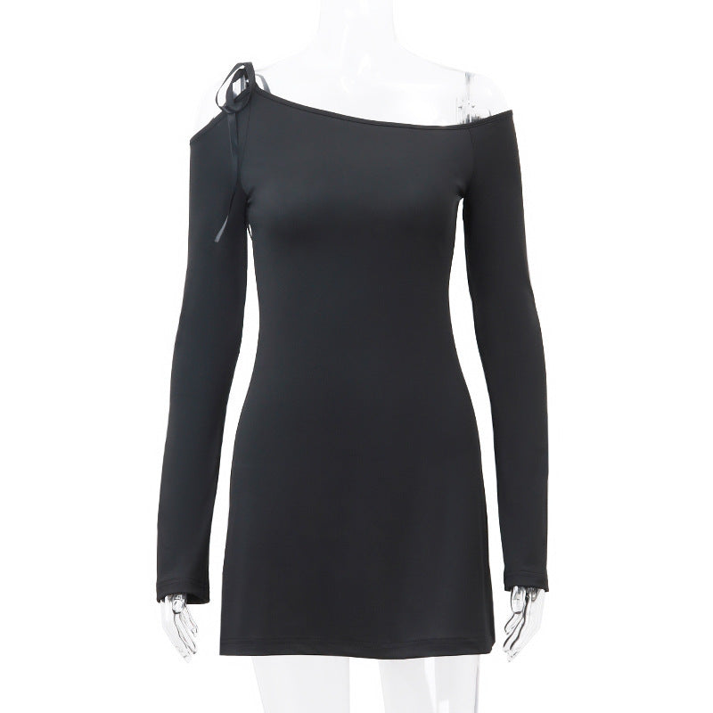 Damen Off-Shoulder Kleid mit asymmetrischem Design WOLFF