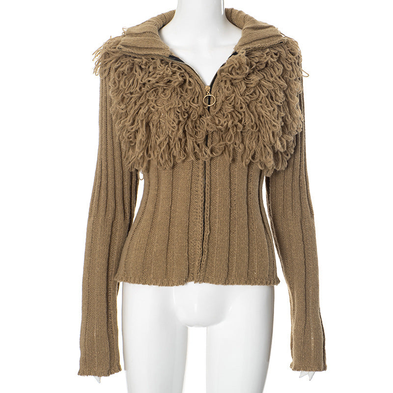 Damen Pullover mit strukturiertem Fransendesign WOLFF