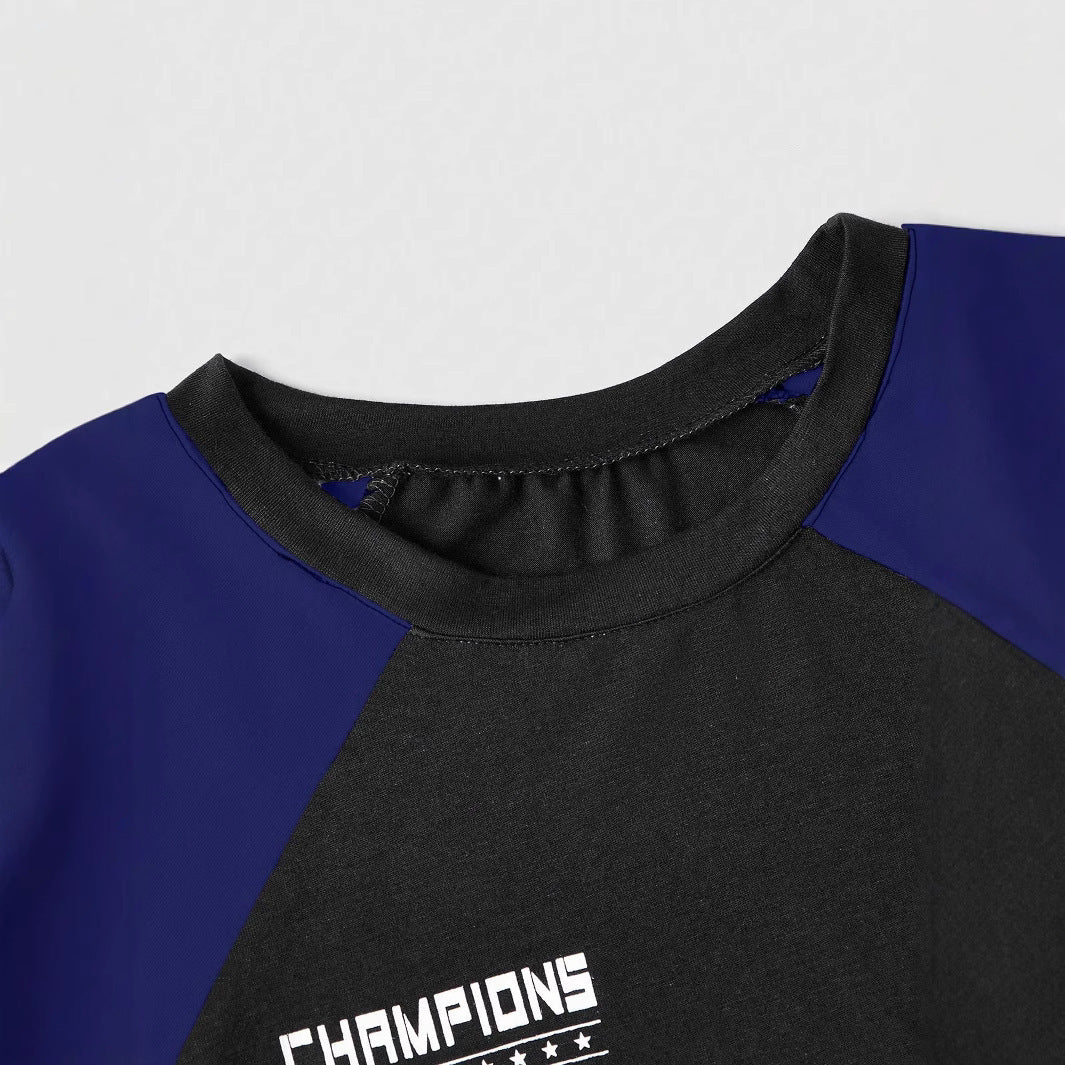 Damen verspieltes Crop-Top mit sportlichem Grafikdruck und kurzen Ärmeln WOLFF