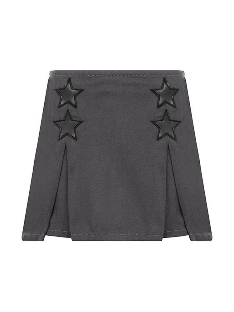Damen Rock mit asymmetrischem Schnitt und dekorativen Sternapplikationen WOLFF