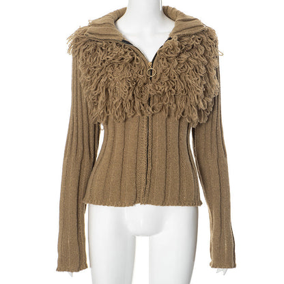 Damen Pullover mit strukturiertem Fransendesign WOLFF