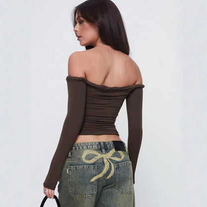 Damen Off-Shoulder Langarmtop WOLFF