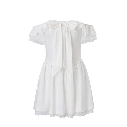 Damen Schulterfreies Sommerkleid mit eleganter Schleifenverzierung WOLFF